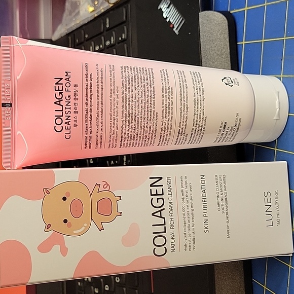 Lunes Collagen Natural Rich Foam Cleanser 180ml New - Picture 2 of 4